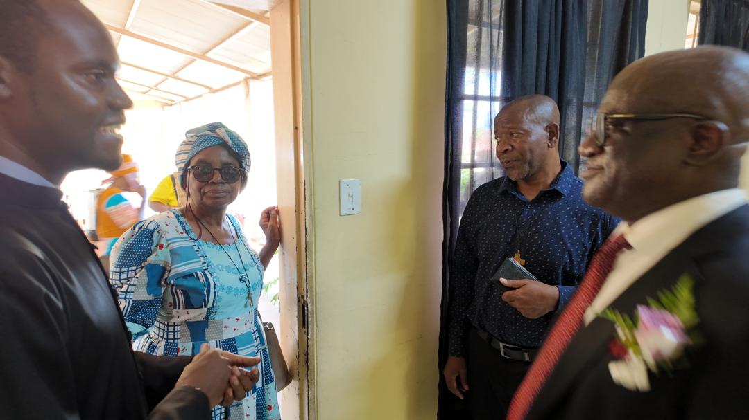 A moment during a site visit and conversation at a Don Bosco training partner location