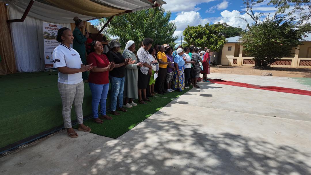 Entrepreneurs and staff at the Don Bosco Youth Centre pre-incubation programme
